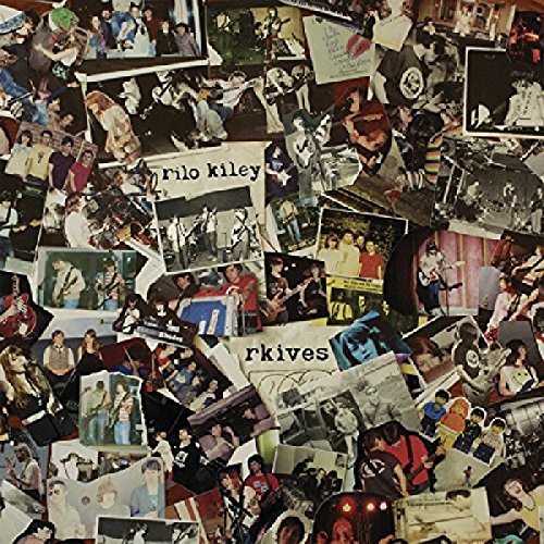 "Collage of photos featuring Rilo Kiley band members and performances, with 'Rilo Kiley Rkives' text."