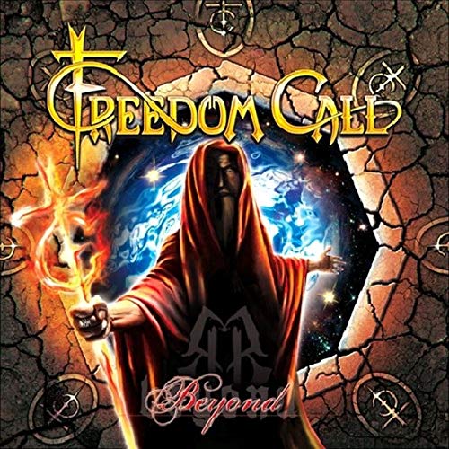 CD cover for Freedom Call's "Beyond" featuring a hooded figure and flames.
