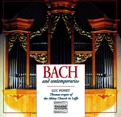 CD cover featuring a golden organ with “Bach” text overlayed.