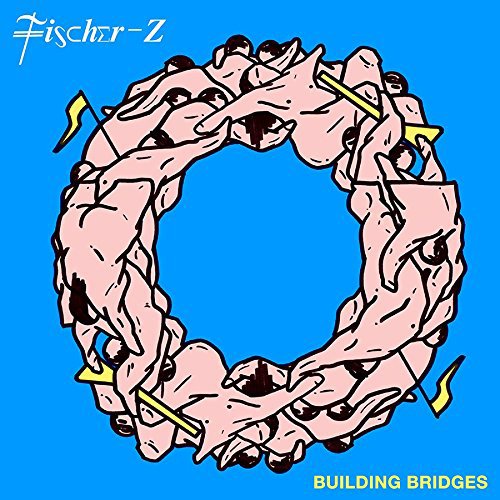"Album cover with hands forming a circle on a blue background."