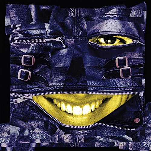 A CD cover featuring a face with zippers for a mouth and eye.
