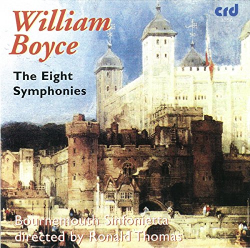 CD cover for William Boyce’s “The Eight Symphonies” featuring a castle.