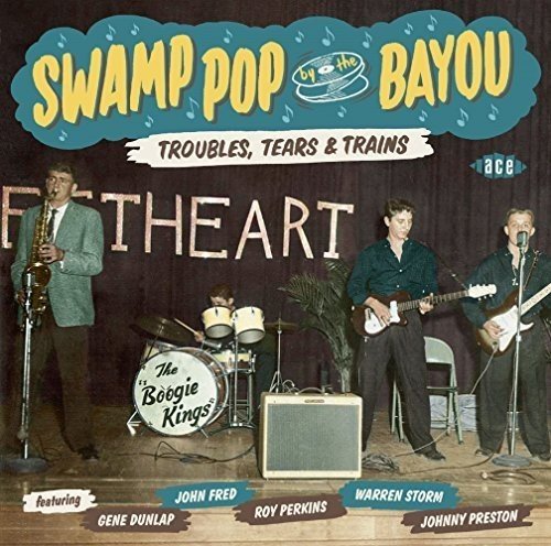 CD cover featuring a 1960s band performing on a stage, titled "Swamp Pop.