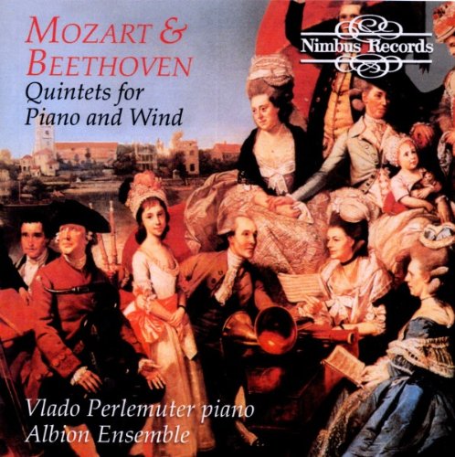 "CD cover featuring a classical painting of people in 18th-century attire."