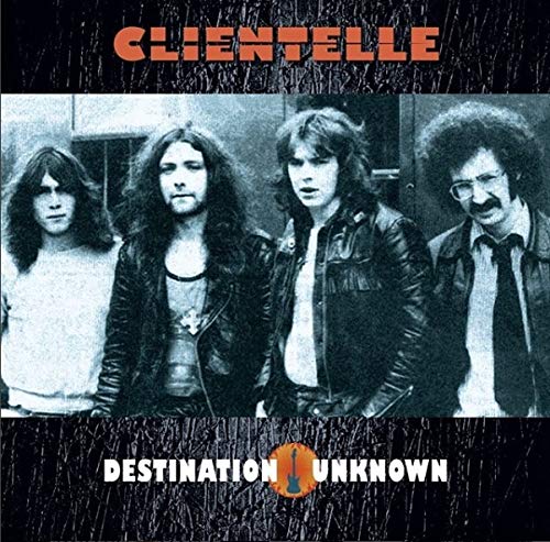 CD cover for Clientelle’s “Destination Unknown” featuring a band portrait.