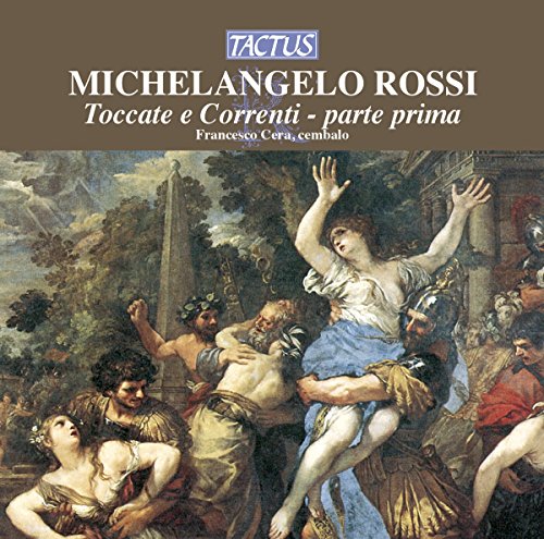 "CD cover with classical painting of figures and brown header with text."