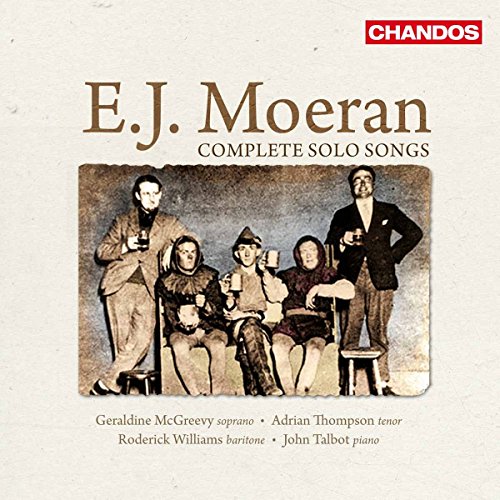 CD cover for E.J. Moeran’s “Complete Solo Songs” with vintage photo.