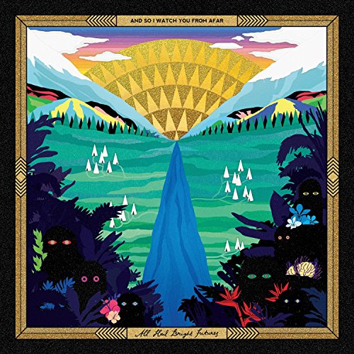 CD album cover: mountains, sunburst, and stylized landscape in vibrant colors.