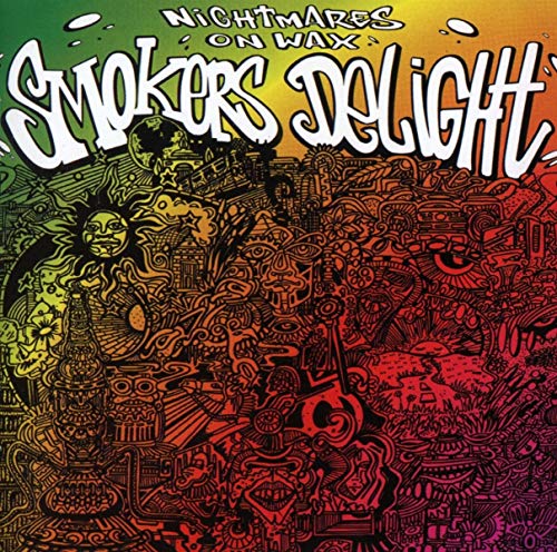 CD cover for Nightmares On Wax’s “Smokers Delight” with colorful, detailed artwork.