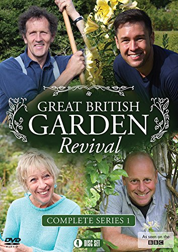DVD cover for "Great British Garden Revival" featuring four smiling people in a garden.