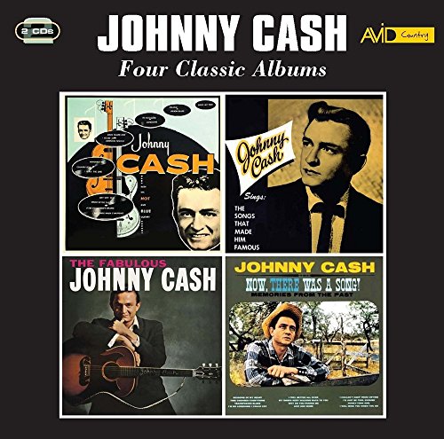 CD packaging featuring Johnny Cash with album cover collage.