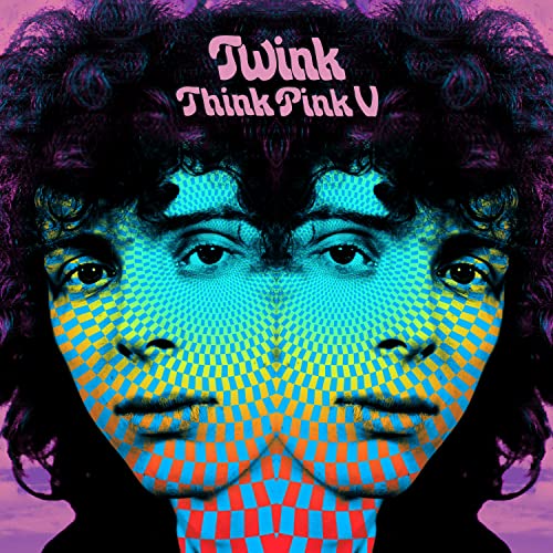 CD cover with a mirrored, psychedelic portrait and pink text.