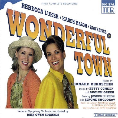 CD cover for “Wonderful Town” featuring two smiling women and straw hat.