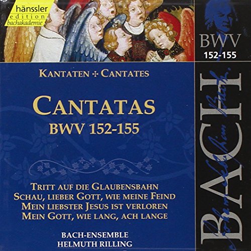 CD cover for Bach cantatas, BWV 152-155, featuring Renaissance art.