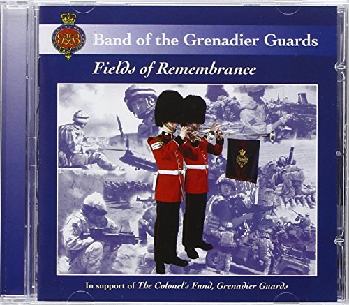 "CD case with blue cover, featuring two soldiers in red uniforms playing flutes."