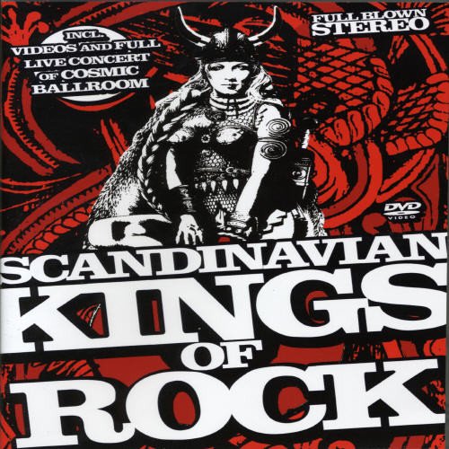DVD cover: Viking warrior with horned helmet, bold text, red background.