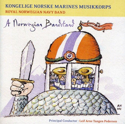 "Album cover featuring a cartoon merman playing a band in a helmet."