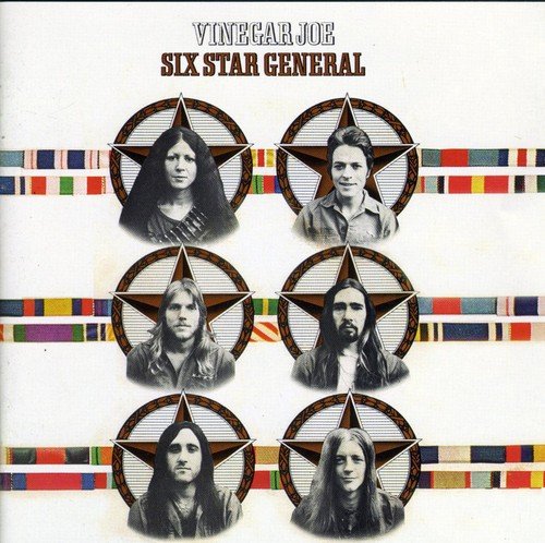 "CD cover with five band members' portraits inside stars on a white background."