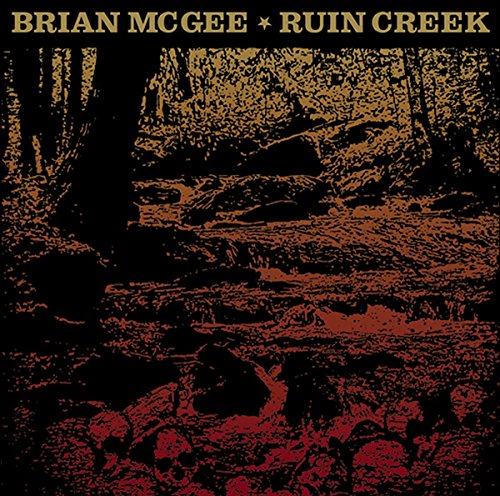 Brian McGee's "Ruin Creek" vinyl cover: a textured, dark forest landscape.