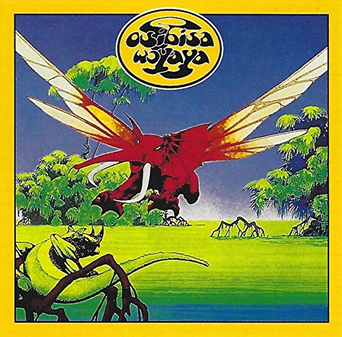 Osibisa “Woyaya” CD cover: red dragon with wings over green landscape.