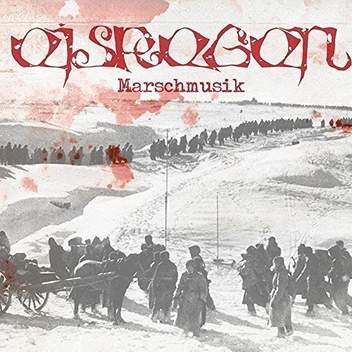Album cover with red text and a monochrome winter battle scene illustration.