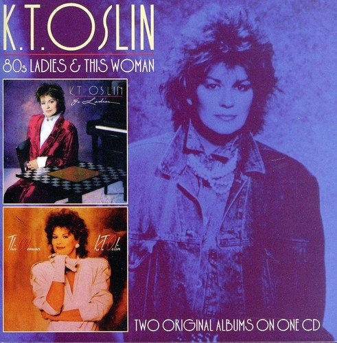 K.T. Oslin's album cover featuring two inset photos and a large portrait.