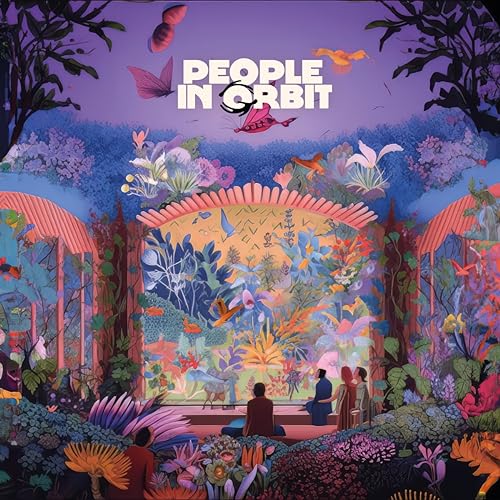 CD cover: illustrated garden scene with people and colorful butterflies.
