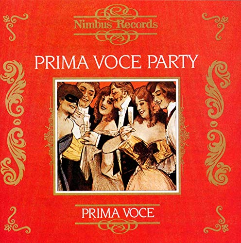 CD cover: group of people in formal wear celebrating with drinks.