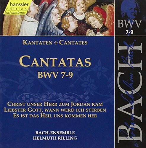 CD cover for Bach cantatas BWV 7-9, featuring Renaissance artwork.