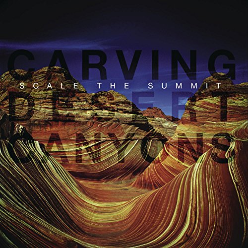"Album cover with 'Carving Desert Canyons' text over a desert canyon landscape image."
