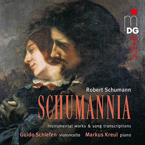 CD cover featuring a portrait of Robert Schumann and text details.