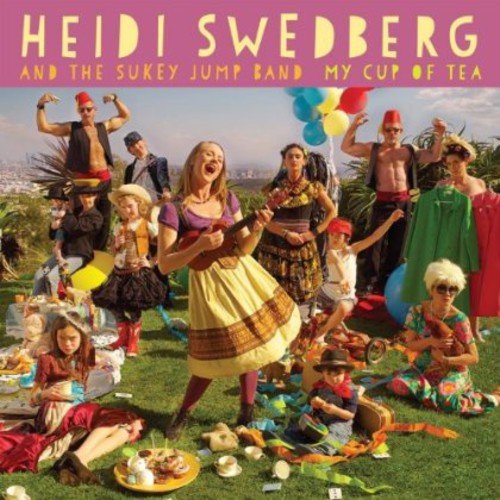 CD cover for Heidi Swedberg’s “My Cup Of Tea” with a band picnic scene.