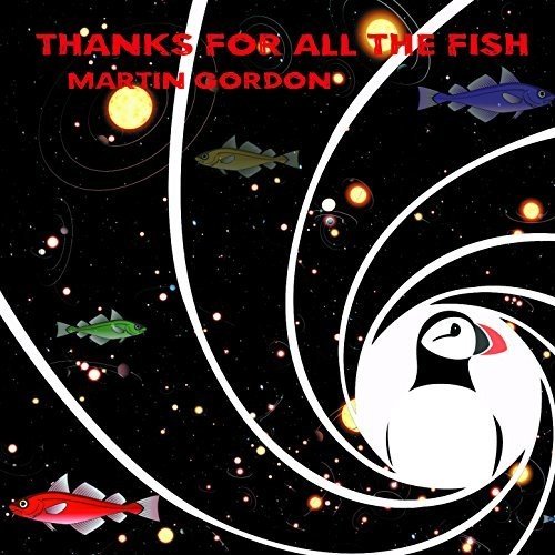 CD cover: black space scene with fish, puffin, and red text.