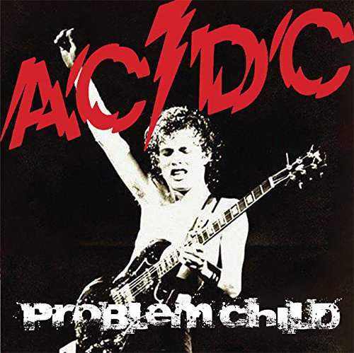 AC/DC “Problem Child” live album cover featuring a guitarist on stage.