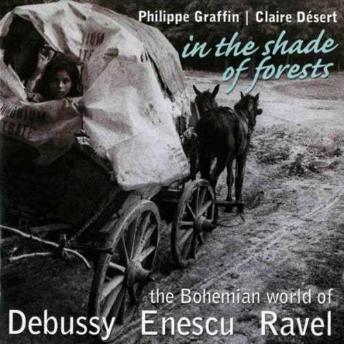 Black-and-white album cover featuring a horse-drawn caravan with a person inside.