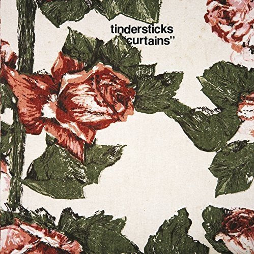 "Album cover with red roses and green leaves on a beige background."