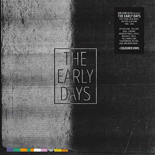 CD cover for “The Early Days” with black and white textured design.