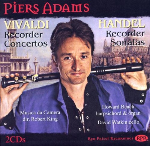 "CD cover featuring a man holding a recorder, with cityscape in the background."