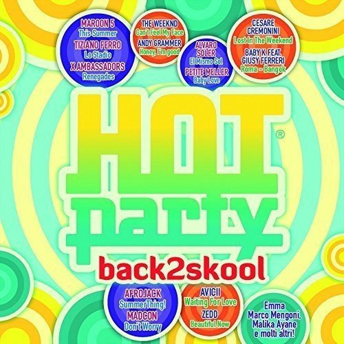 CD cover for “Hot Party Back2Skool 2015” with artist names listed.