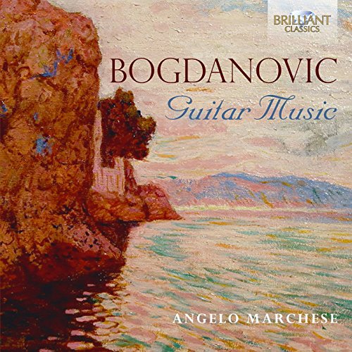 "CD cover featuring a serene seascape painting with 'Bogdanovic Guitar Music' title."