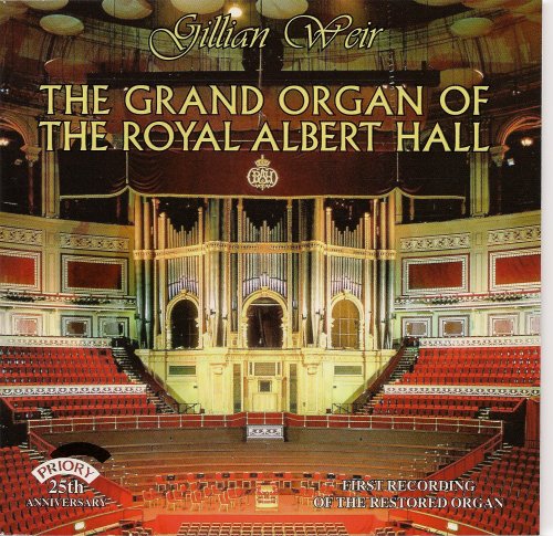 CD case featuring a grand pipe organ inside Royal Albert Hall.