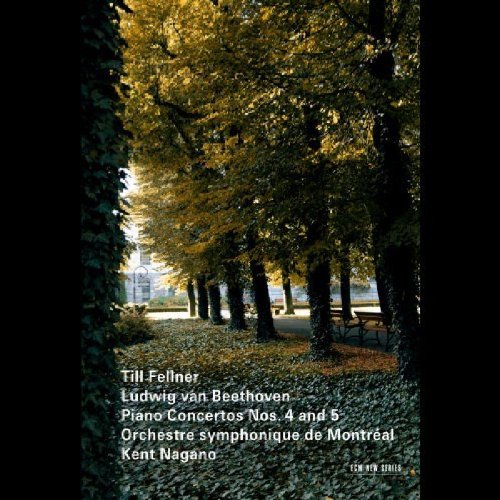The alt text for the image is: "CD cover with tree-lined path and white text listing performers and album details."