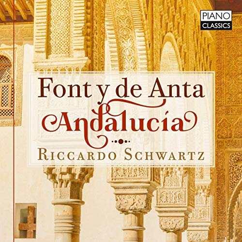 "Album cover with ornate columns and 'Font y de Anta Andalucía' text in red and gold."