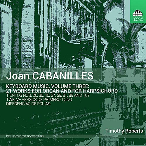 CD cover for Joan Cabanilles’ keyboard music, featuring green architectural details.