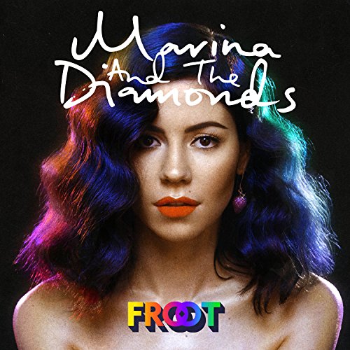 Album cover featuring a woman with rainbow-colored hair and the title "Froot".