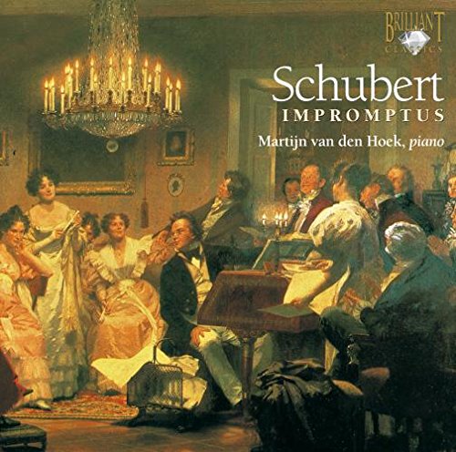 "CD cover featuring a 19th-century painting of people gathered around a piano."