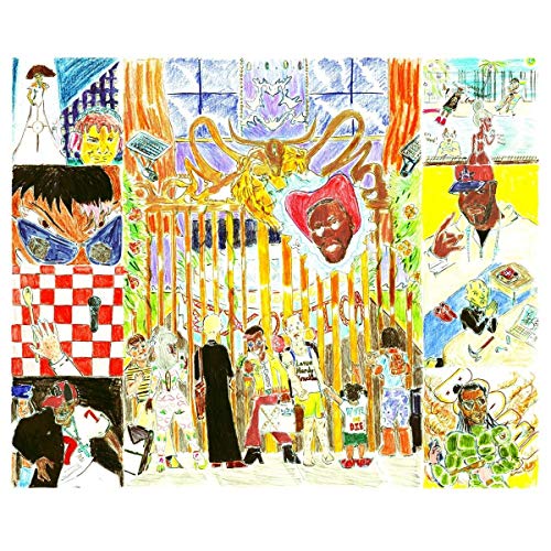 CD cover art: colorful, collage-style illustration with portraits and scenes.