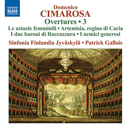 A CD cover featuring an 18th-century opera house illustration.