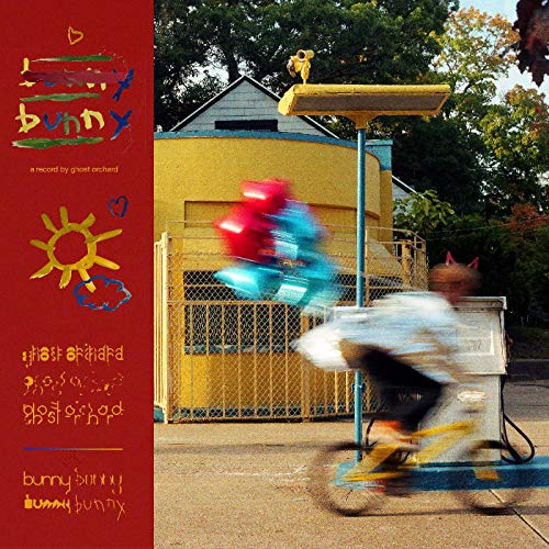 Vinyl record cover: blurred motion of a person on a scooter.
