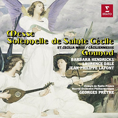 CD cover featuring an angel and two musicians in white robes, playing instruments.
